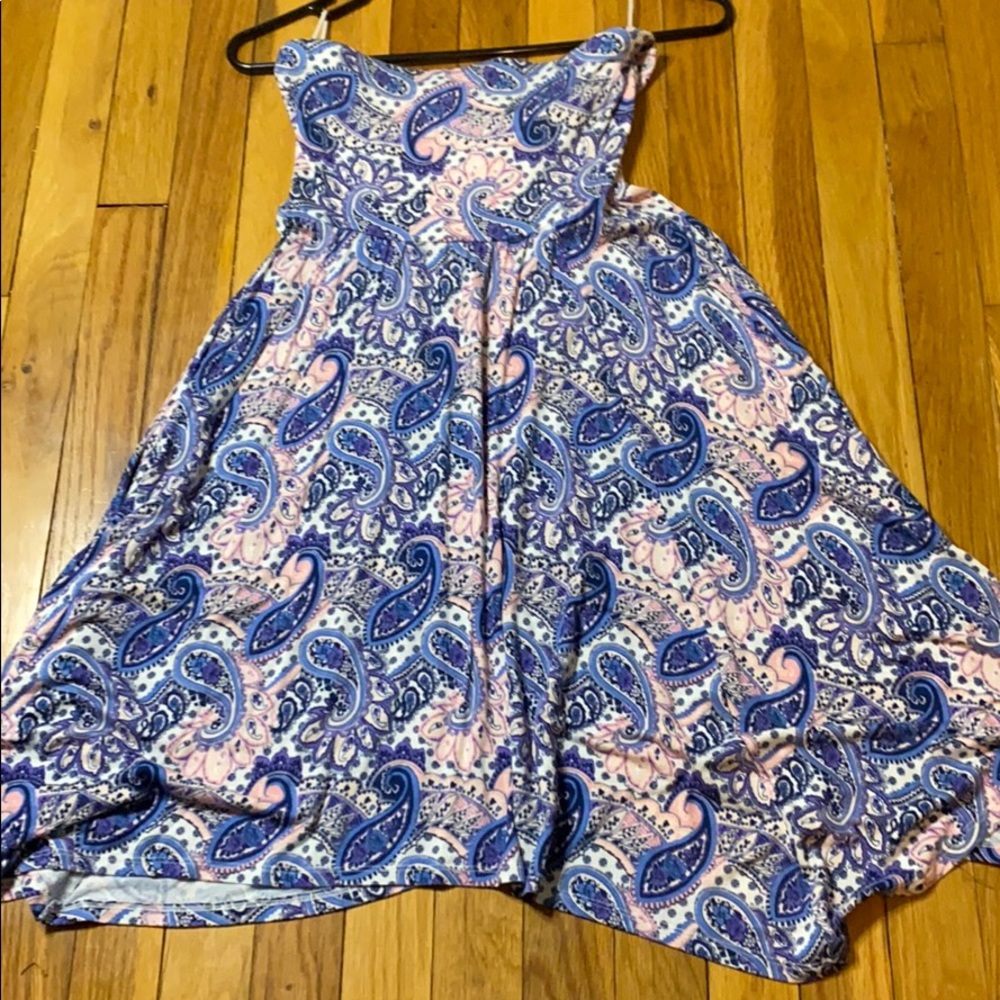 Flow dress, with pattern (strapless)